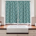 thumbnail image 2 of Ambesonne Space Kitchen Curtains, Astronaut Bears and Stars, 55"x45", Teal Multicolor, 2 of 3