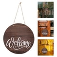 thumbnail image 4 of Miangastore Front Door Welcome Sign Door Wooden Hanging Sign Porch Pendant Rustic Door Sign, 4 of 8