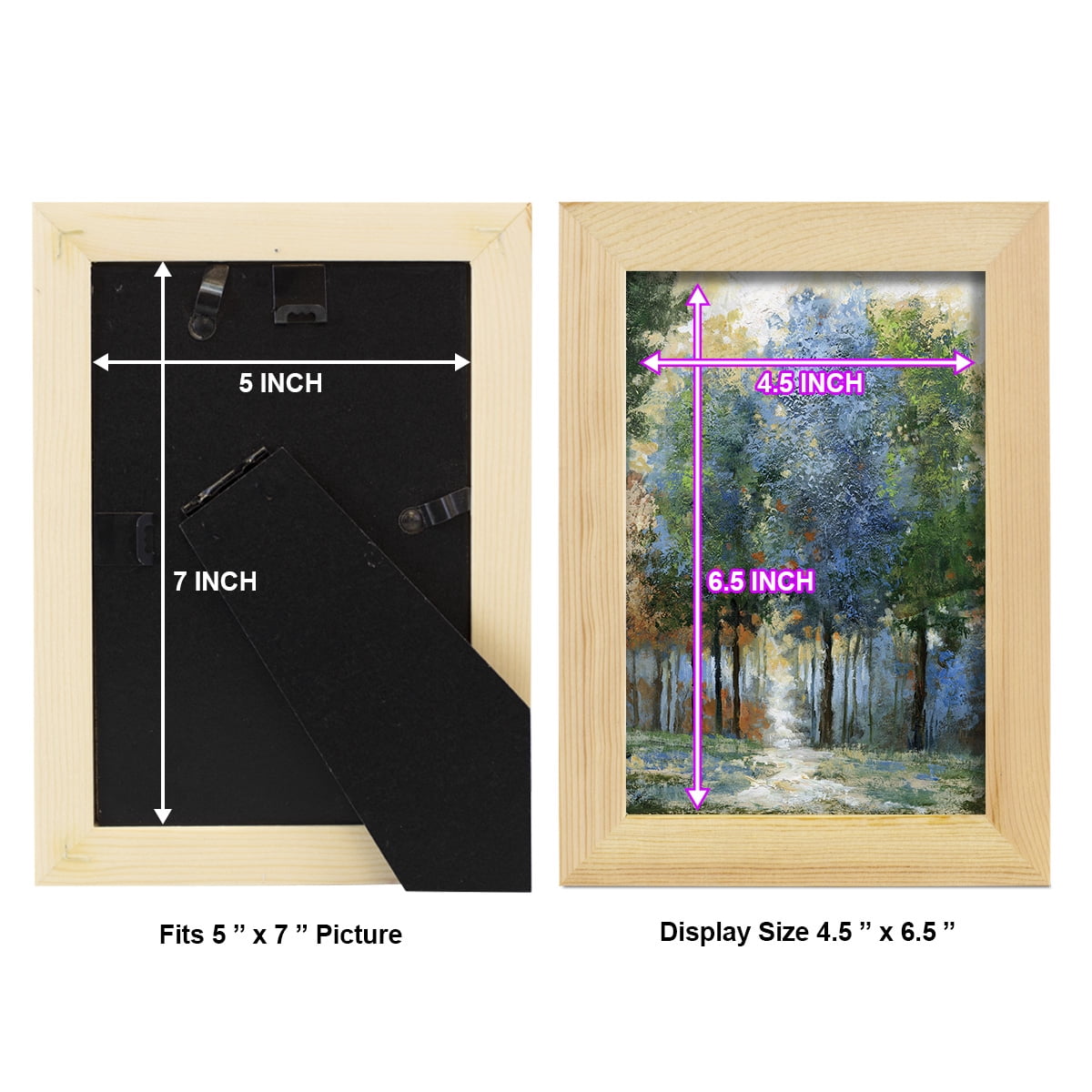 Afternoon Light -Framed Print w/glass-Natural Wood