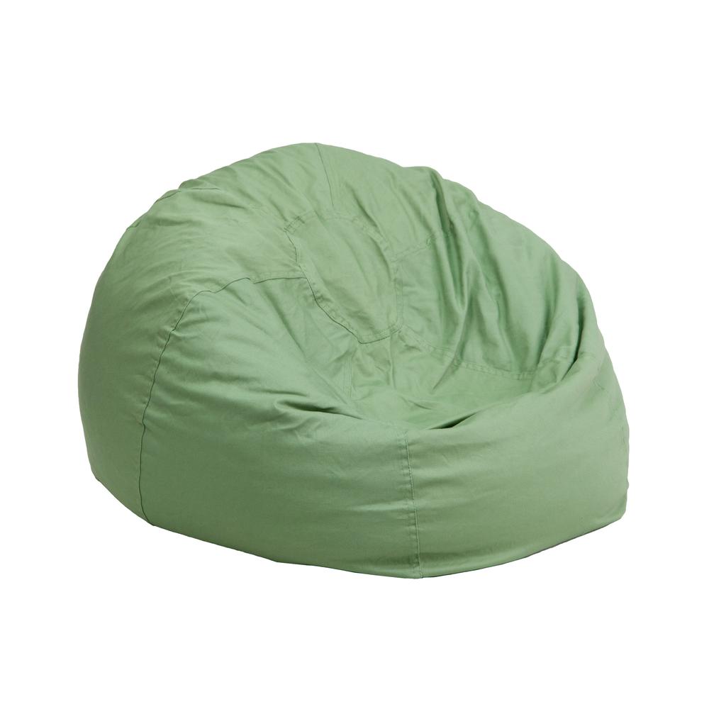Small Solid Green Bean Bag Chair For Kids And Teens Walmartcom