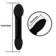 thumbnail image 4 of 100 Pack Disposable Double Sided Sponge Makeup Eyeshadow Brush Tipped Cosmetic Makeup Eye shadow Applicators Brush (Black and White), 4 of 5