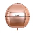 thumbnail image 5 of BalsaCircle 2 Rose Gold 18" 4D Round Balls Orbs Mylar Foil Plain Balloons Wedding, 5 of 5