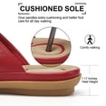 thumbnail image 5 of Ecetana Sandals for Women Flat Shoes Slip On Dressy Summer Comfortable Flower Slides Sandals, 5 of 7