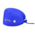 thumbnail image 1 of Operating Hats Nurses Gourd-shaped Long-time Service Pure Color Dull Polish Assorted Colors Buttons Christmas Day Bouffant Caps 38, 1 of 9