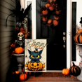 thumbnail image 3 of Halloween Garden Flags Black Cat Boo Yard Flag Scary Pumpkin Vertical Garden Flags Spiders Web Holiday Yard Banner 12x18 Inch Double Sided for Outside Decoration, 3 of 6