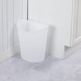 thumbnail image 3 of Sterilite 3 gal Plastic Oval Bathroom Trash Can, 6 Pack, Clear, 3 of 5