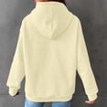 thumbnail image 3 of Xudanell Women Hoodies Solid Color Sweatshirt for Women Loose Fit Fall Clothes Warm Pullover Vintage Sweatshirt with Hood, 3 of 7