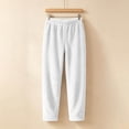 thumbnail image 6 of BUIGTTKLOP Fuzzy Fleece Pajamas Pants for Women Sherpa Lined Winter Pants High Waisted Lounge Bottom Wide Leg Thicken Warm Pjs Pants, 6 of 8