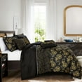 thumbnail image 2 of EvJk 7-Piece Luxury Comforter Set, Sophisticated Print and Stitch, King, 2 of 5