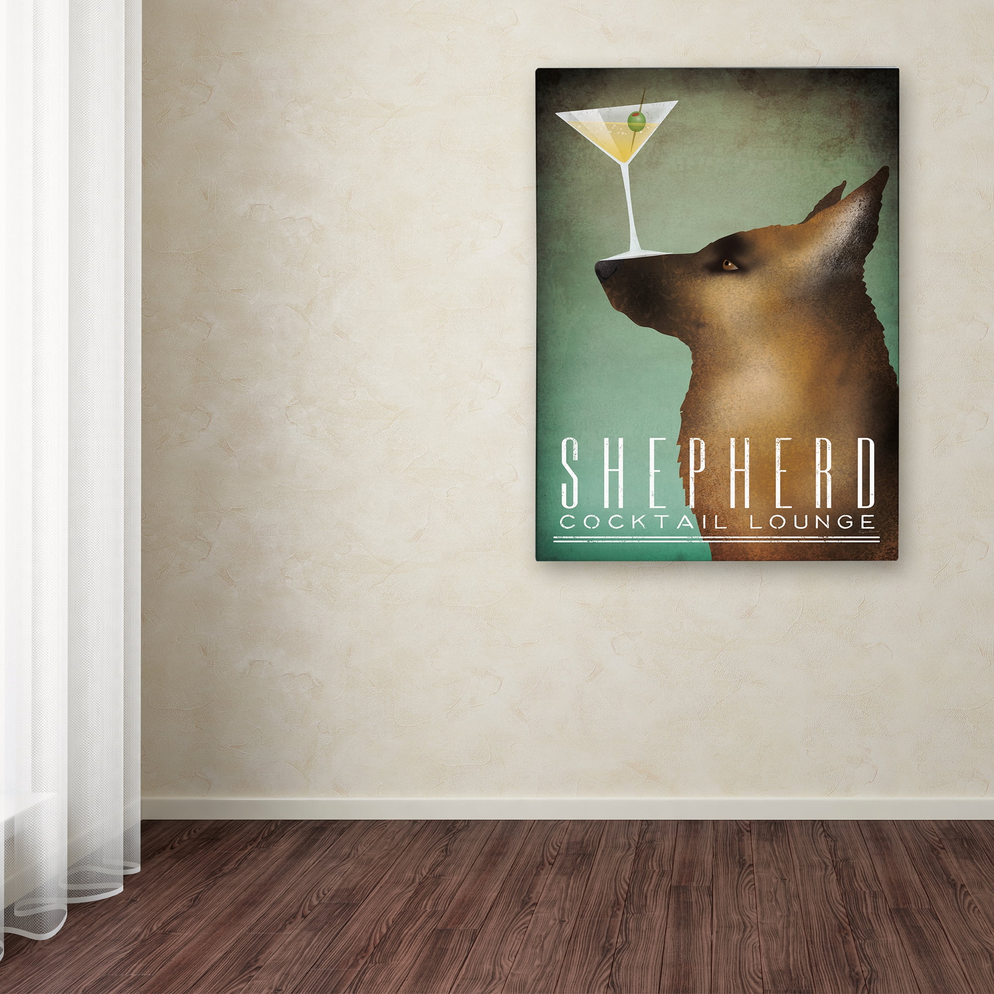 Trademark Fine Art 'Shepherd Martini' Canvas Art by Ryan Fowler