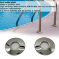 thumbnail image 4 of keepw 2 Pieces Stainless Steel Swimming Pool Ladder Cover Plate Replacement Detachable Glossy Handrail Plates Part Accessories, 4 of 6