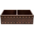 thumbnail image 2 of Premier Copper Products Ksp3_Ka50db33229bs 33" Double Basin Farmhouse 14-Gauge C - Copper, 2 of 9