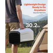 VEVOR Portable Camping Air Conditioner 3050 BTU, Tent AC Unit with Hose, Remote & Touch Control, 61–90°F Adjustable, 150 m³/h High Airflow, Low Noise, Ideal for Tent. RV, Outdoor Cooling, Dark Grey