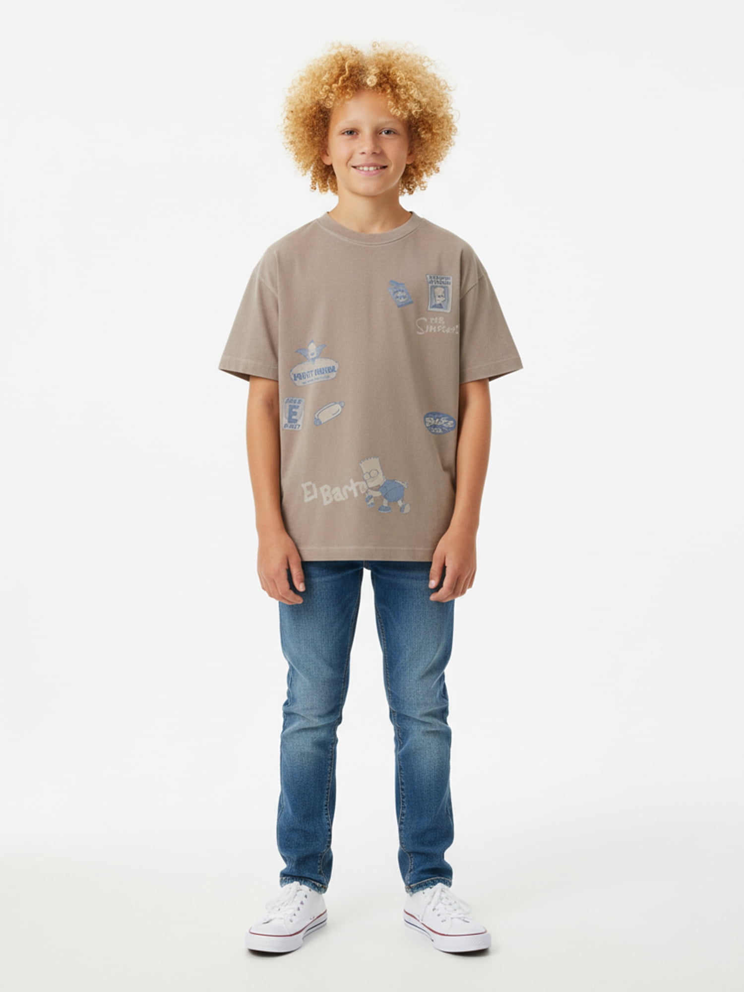 The Simpsons, Boys' Relaxed Graphic T-Shirt, Bartrocious Nature, Sizes 4-18