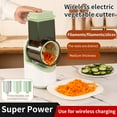 thumbnail image 3 of Electric 5-in-1 Food Shredder, 400W Multi-functional Grater for Cheese, Vegetables & Fruits – One-Touch Control, Stainless Steel Blades, Easy Clean, 3 of 9
