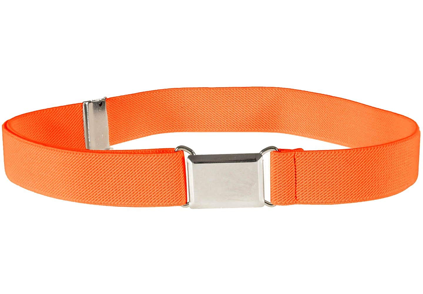 Kids Elastic Adjustable Belt for Boys Girls Toddlers With Gold Square Buckle 
