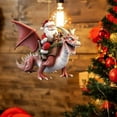 thumbnail image 5 of CoreLiving Toothless Ornament and Santa Claus Christmas Decor, Flying Dragon Christmas Tree Ornament for How to Train Your Dragon Fans and Families, 5 of 6