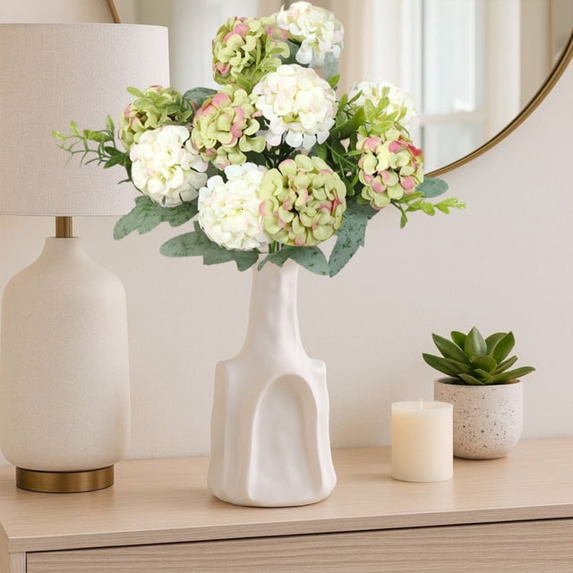 Flor artificial para decoración del hogar, bodas, centros de mesa, jardín, tamaño de cabeza de 36 cm, vibrante y de aspecto realista, incluye una flor.