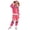 1-Pink171, variant on Boys Disco Outfits Mock Neck Zip Up Jacket Pants Sets Hip Hop Dance Tracksuits
