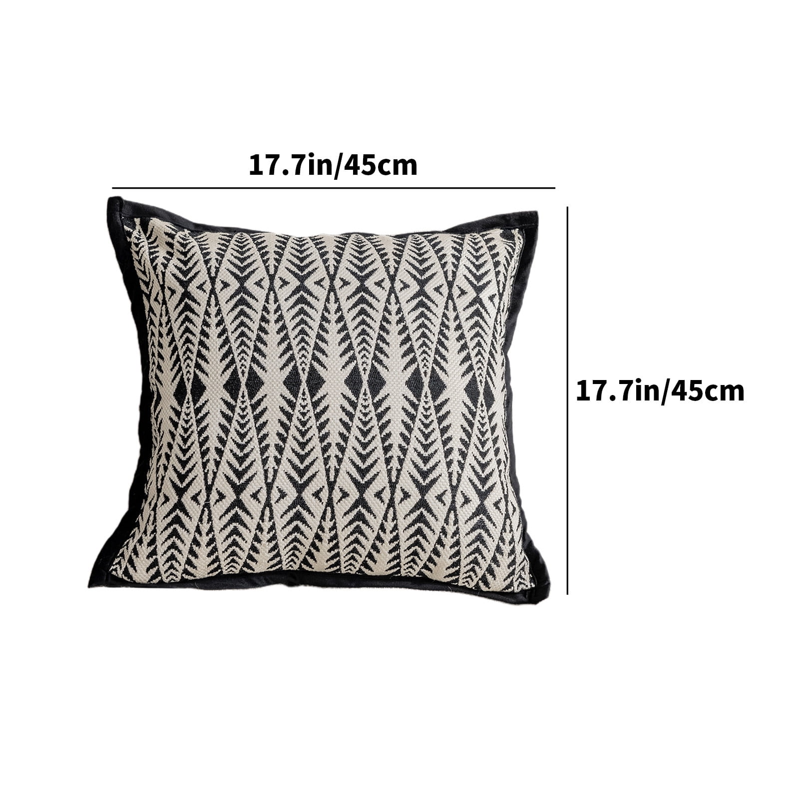PureCasa Polyester Throw Pillow for Bed Sofa Couch, Household Throw Cushions Decorative Pillows for Indoor Outdoor, Modern Simple Style Home Decor for Living Room Bedroom, 18"x18", 1PC, B