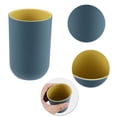 thumbnail image 4 of Unique Bargains 2Pcs Bathroom Cups Tumblers for Bathroom Bathroom Toothbrush Cup Deep Blue 4.33''x2.76'' 350ml, 4 of 6