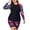 Red, variant on PBFRDSJ Womens 2 Piece Plus Size Rash Guard Swimwear UPF 50 Sun Protection Surf Swim Shirts with Boyshort