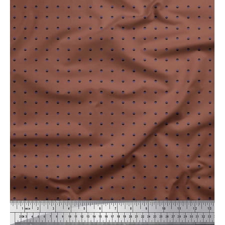 Soimoi Viscose Chiffon Fabric Stripe & Semi Circle Shirting Decor Fabric Printed Yard 42 Inch Wide