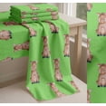 thumbnail image 6 of Soimoi Green Cotton Cambric Fabric Pig Animal Printed Craft Fabric by the Yard 56 Inch Wide, 6 of 7