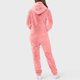 thumbnail image 3 of Gibobby Mono Corto Informal Pijama de manga larga de lana artificial para mujer Casual Color sólido Cremallera Suelto con capucha Mono Pijama Casual Invierno Cálido Rompe Lind(Rosa， S), 3 of 5