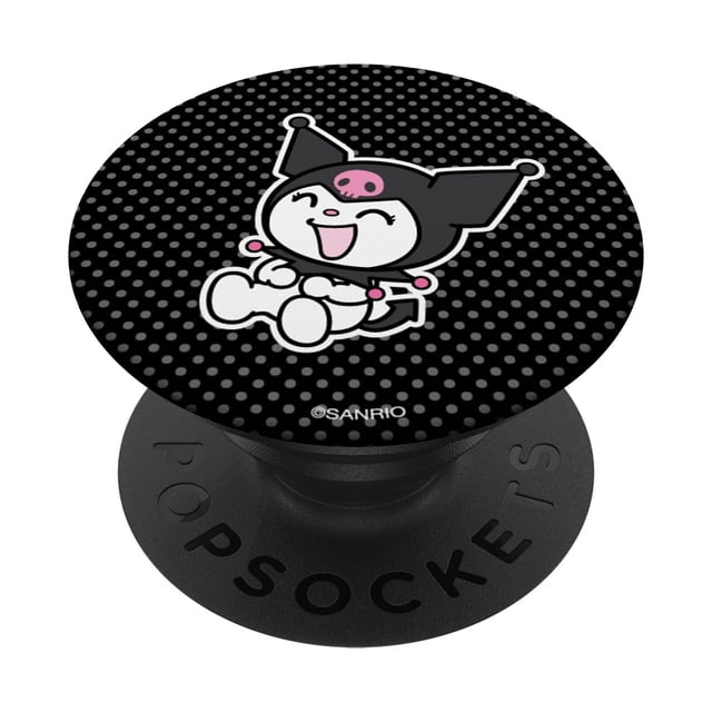 Adhesivo PopSockets PopGrip Kuromi Happy Laughing con lunares