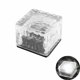 thumbnail image 1 of Lámpara cuadrada de azulejos de cristal Luces LED solares impermeables para exteriores Luces de azulejos de piso de cristal de imitación blanco Luces de enchufe de tierra para jardín Luces de césped de jardín de pasillo Luces decorativas enterradas en césped Luces de paisaje JM, 1 of 5