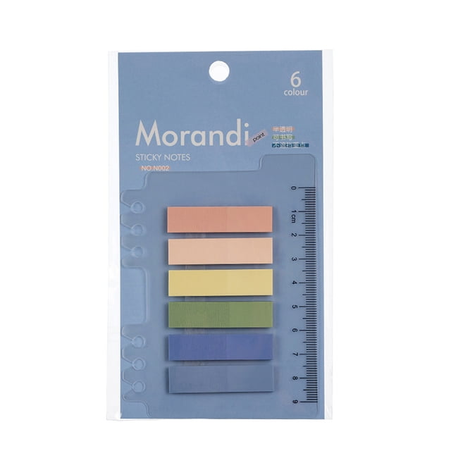Nota Adhesiva Pestañas de índice autoadhesivas rectangulares transparentes Morandi Sticky Note (azul 120 piezas) Ehuebsd Libre de BPA