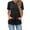 Black, variant on hotojiny Womens Summer Tops Lightweight Ribbed Short Sleeve Hoodies Casual Drawstring Pullover Shirt Fashion Clothes with Pockets