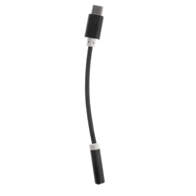 USB 3.1 a 3.5mm Conector de Auriculares Conector de sonido Convertidor Negro CUTICAT Cable de audio tipo C
