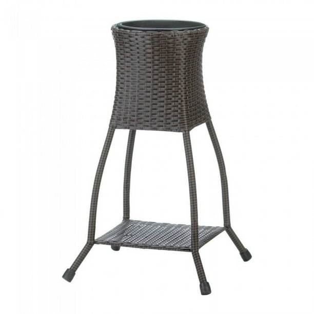 TUSCANY WICKER PLANT STAND