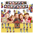 thumbnail image 2 of FNAF Birthday Party Supplies, Includes Banner, Cake Topper,  Balloons, - 24 Cupcake Toppers - 20 Balloons, 2 of 5