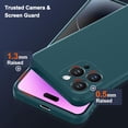 thumbnail image 3 of for iPhone Xs Case, Thin Liquid Silicone Case,Shockproof,Slim Thin Phone Case for iPhone Xs, Full Body Screen Camera Protective Cover-Green 2-IPXS-05, 3 of 14