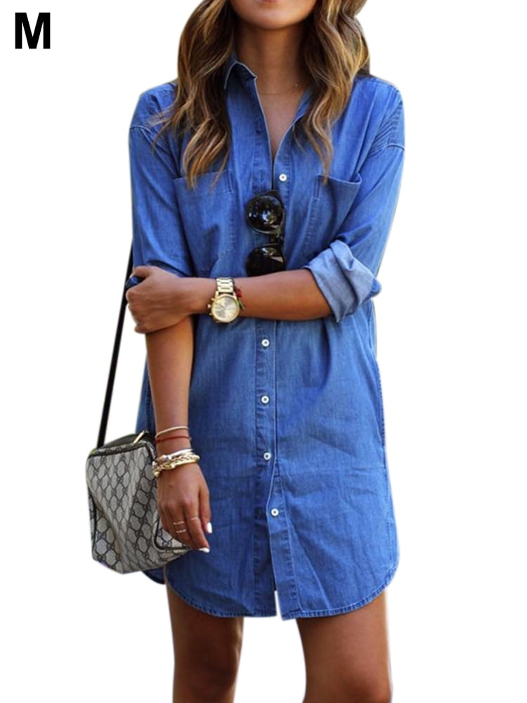 plus size denim blouse