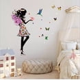 thumbnail image 2 of Vinil Decorativo Infantil Niña Ada Mariposas Naturaleza H&JESS  VINIL INFANTIL, 2 of 2