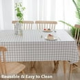 thumbnail image 3 of Heavy Duty Vinyl Table Cloth Plastic Tablecloths for Kitchen Dining Table Wipeable PVC Waterproof Tablecloth for Rectangle Table, 53.94x35.43", 3 of 9