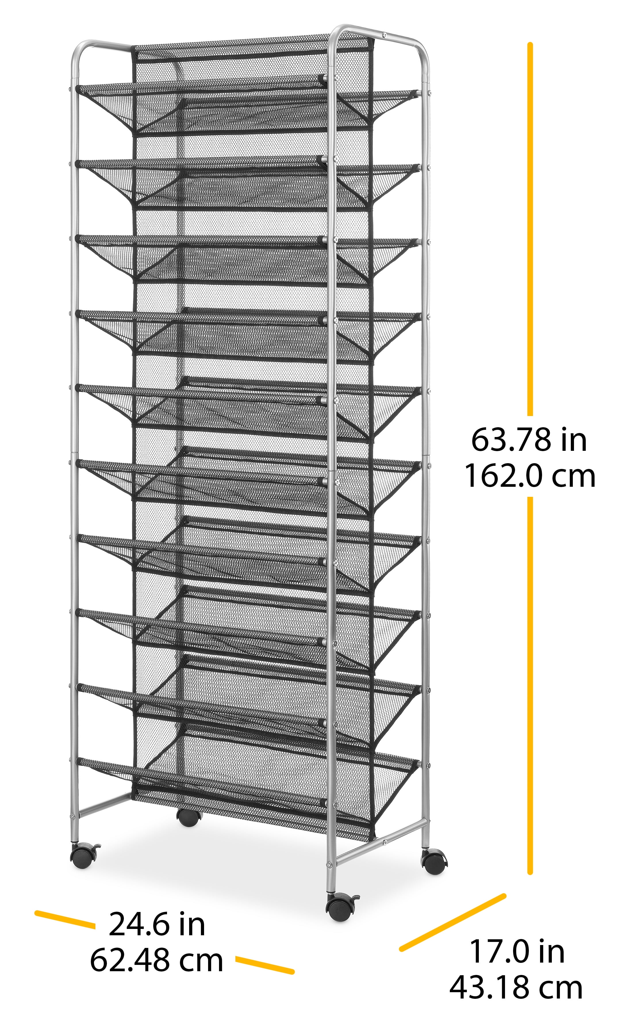 Rolling Shoe Rack