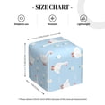 thumbnail image 4 of Sikiie Goose White Flowers Leather Tissue Box Cover Square, tissue box holder - 5.2”x5.2”x5.2”, 4 of 7