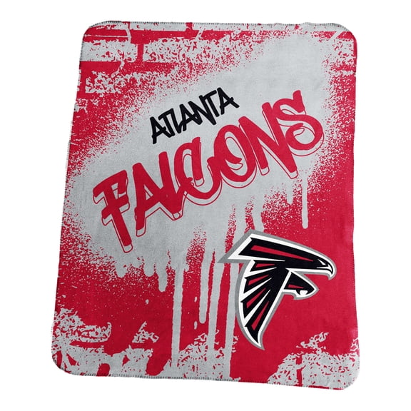 Logo Brands Atlanta Falcons 50" x 60" Classic Graffiti Fleece Throw Blanket