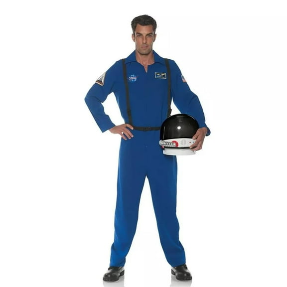 Men's Blue Astronaut Flight Suit Costume 2X-Large 48-50