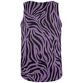 thumbnail image 2 of Zebra Print Sublimated Purple All Over Adult Tank Top - Medium, 2 of 2