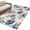 Blue, variant on Navy Blue Floral Area Rugs 2.7'x5', Washable Small Throw Rugs for Kitchen Bedroom, Vintage Flowers Elegant Pastoral Rustic Indoor Outdoor Rug Non-Slip Low Pile Carpet Runner Reversible Floor Mats