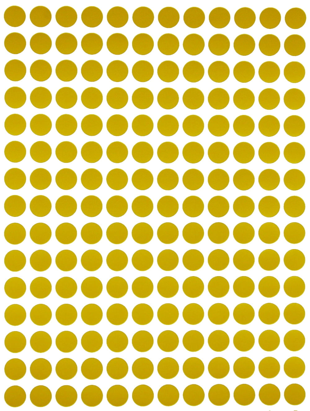 Dot Stickers Pastel Yellow in Various Sizes Color Label in 15 Sheets 8MM-25MM 