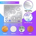 thumbnail image 3 of 1pc Magic Theme Stainless Steel Stencil Template Square Metal Stencil for DIY Scrapbooking Photo Album, 3 of 9