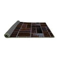 thumbnail image 2 of Ahgly Company Indoor Square Abstract Turquoise Blue Modern Area Rugs, 8' Square, 2 of 4