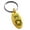 Gold, variant on Stainless Steel Formidable Kong Gorilla Engraved Small Oval Charm Keychain Keyring